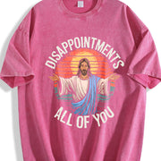 Jesus Disappointments All Of You vintage washed oversized T-shirt in Red