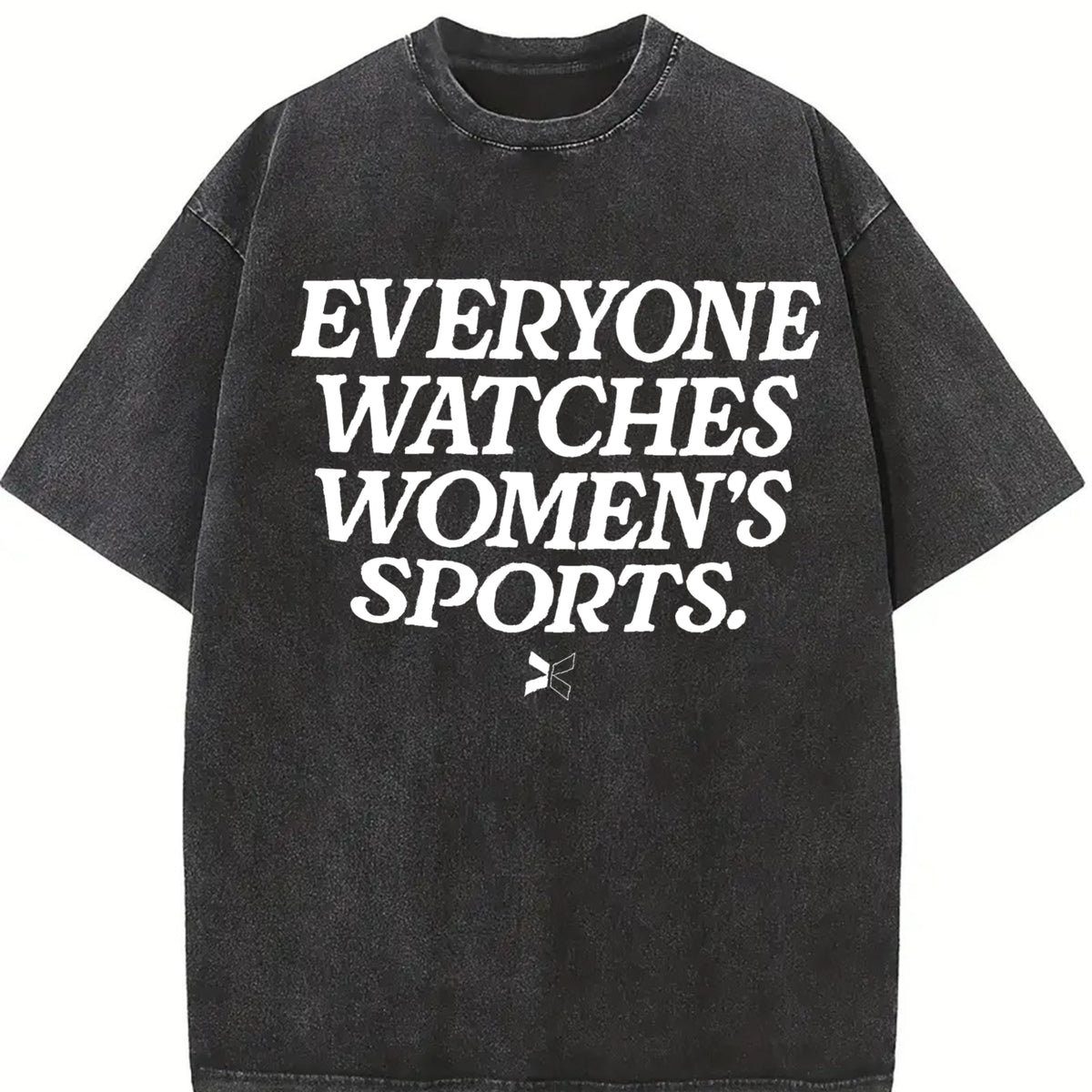 Everyone Watches Sports vintage washed oversized T-shirt in Black