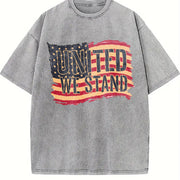 Street Retro Heavy Vintage Washed T-Shirt in Gray