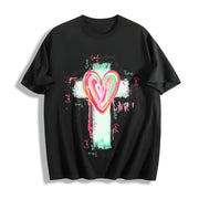 God Is Good All the Time Cotton T-Shirt in Black