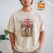 Studio Ghibli Soot Sprites Vintage Washed T-Shirt in Beige