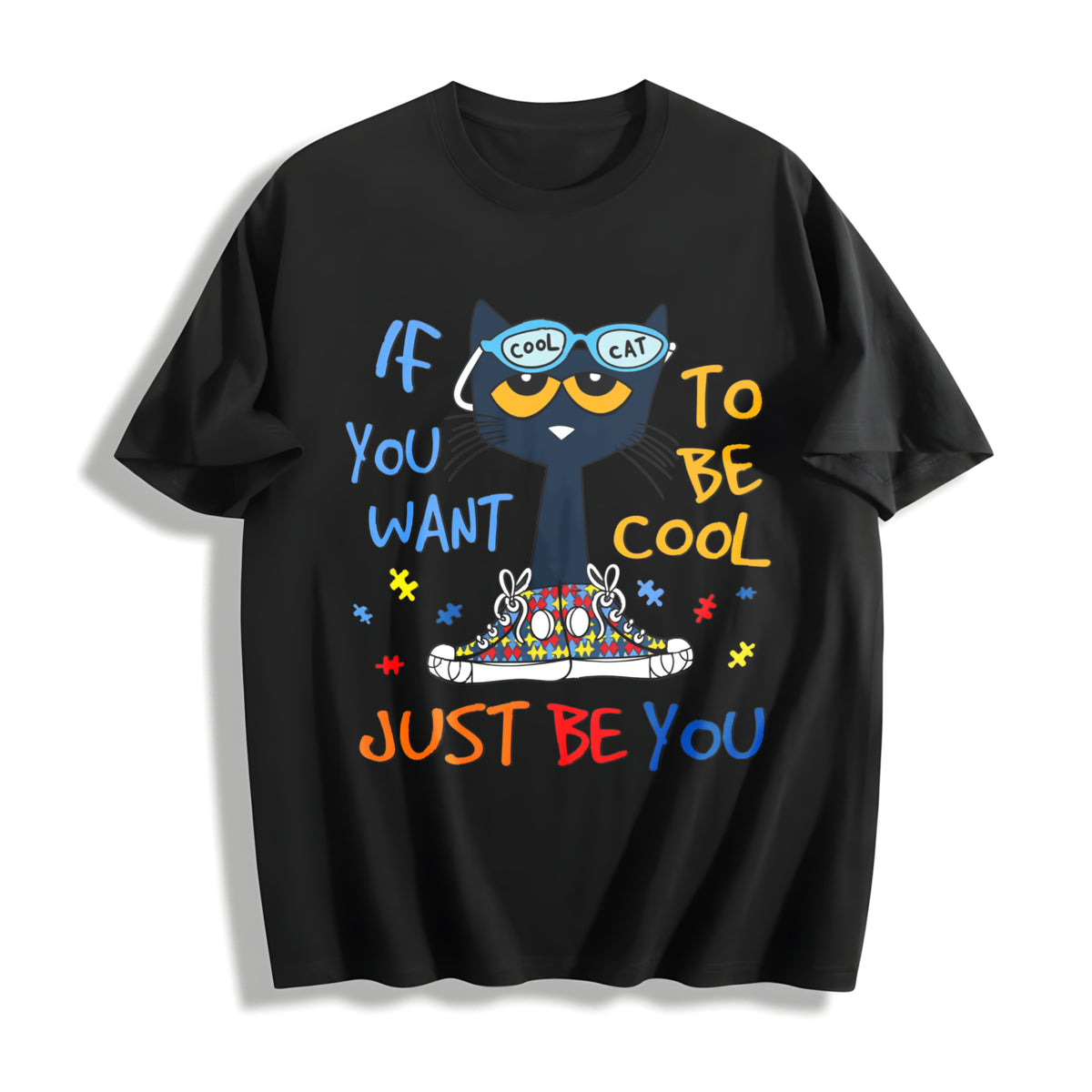 Be If You Want Cotton T-Shirt in Black