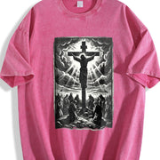 Retro Pure Vintage Washed T-Shirt in Red