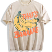 That's Bananas Vintage Washed T-Shirt in Beige