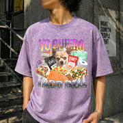 Yo Quiero Taco Bell Vintage Washed T-Shirt in Purple