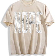 Nope Not Today Sarcasm Humor Joke Gag for Adult Cute Vintage Washed T-Shirt in Beige