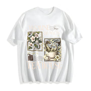 Jasmine Dragon Tea Shop Cotton T-Shirt in White
