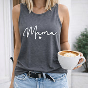 Sleeveless Vest Elegant Women's Color Cotton Tank Top in Gray