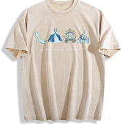Meet Me at Midnight Vintage Washed T-Shirt in Beige