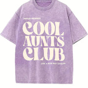 Cool Aunts Club vintage washed oversized T-shirt in Purple