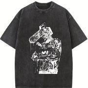 Chainsaw Man Denji Vintage Washed T-Shirt in Black