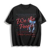 We the People 250th Anniversary Celebration Cotton T-Shirt in Black