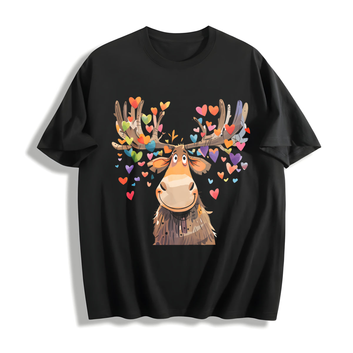 Valentine's Day Spring/ Cotton T-Shirt in Black
