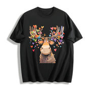 Valentine's Day Spring/ Cotton T-Shirt in Black