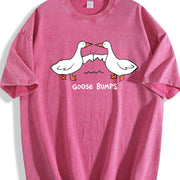 Goose Bumps vintage washed oversized T-shirt in Red