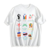 Big Fan of Human Rights! # AbolishIce # IceOut # Cotton T-Shirt in White