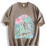 I Will Be with You Vintage Washed T-Shirt in Brown