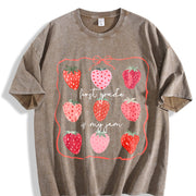 First Grade Teacher Vintage Washed T-Shirt in Brown