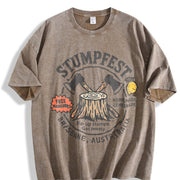 Stumpfest Bluey Fan Vintage Washed T-Shirt in Brown