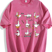 Silly Goose Physical Therapy Vintage Washed T-Shirt in Red