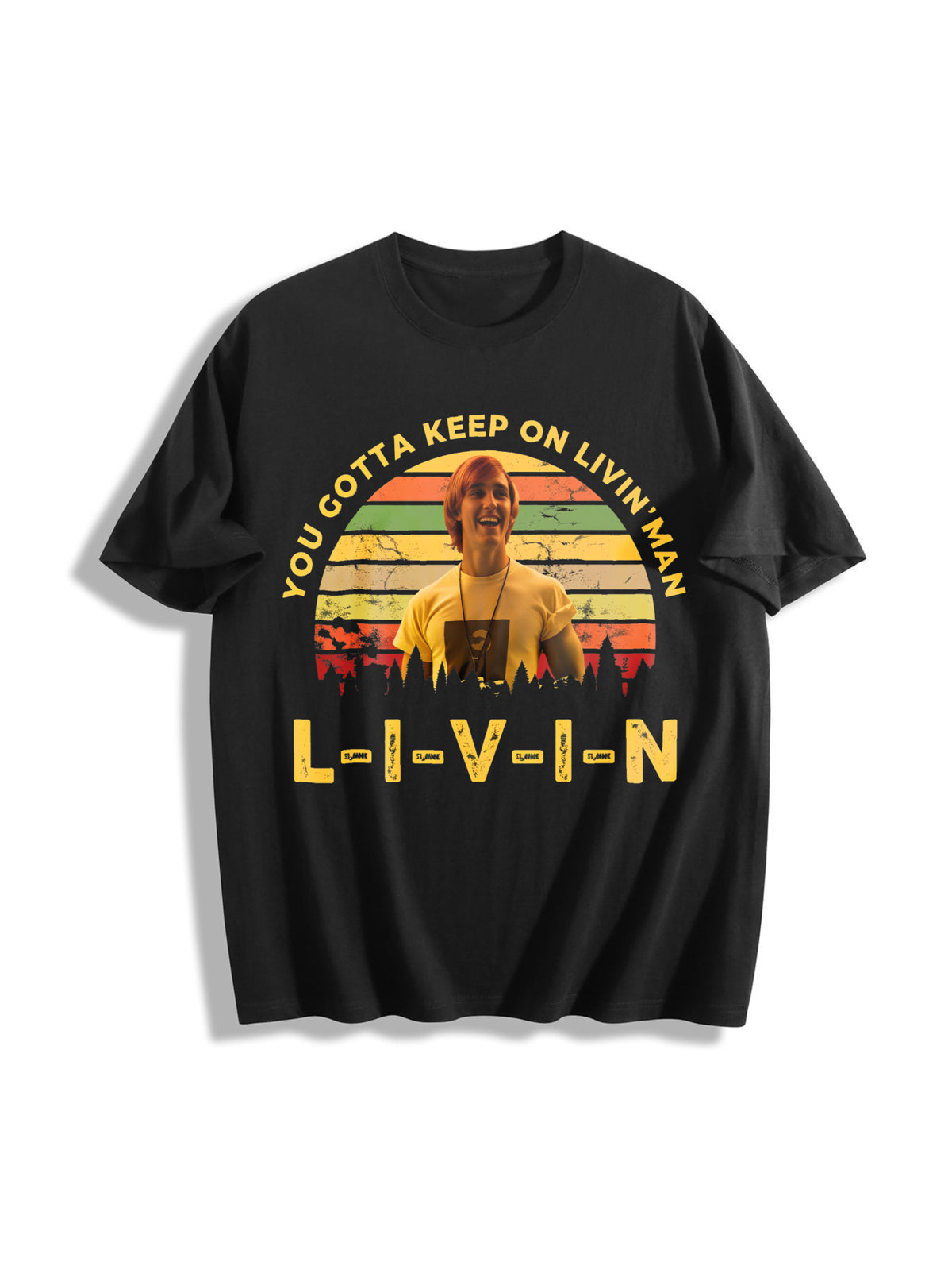 Dazed and Confused Cotton T-Shirt in Black