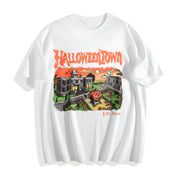 Retro Halloweentown University Cotton T-Shirt in White