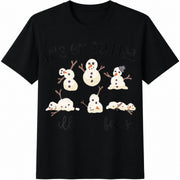 It's Okay to Feel All the Feels / OT Christmas / Christmas Cotton T-Shirt in Black