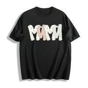 Camo Malard Duck Mama Cotton T-Shirt in Black