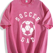 Soccer Dad Vintage Washed T-Shirt in Red