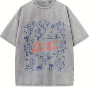 Dancer Silly Goose Vintage Washed T-Shirt in Gray