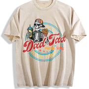 Dad Tax Making Sure It's Not Poison Vintage Washed T-Shirt in Beige