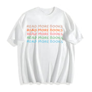 Read More Books Book Lover Cotton T-Shirt in White