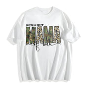 Glitter and Dirt Mama Of Cotton T-Shirt in White