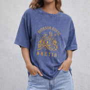 Xaden Riorson House vintage washed oversized T-shirt in Blue