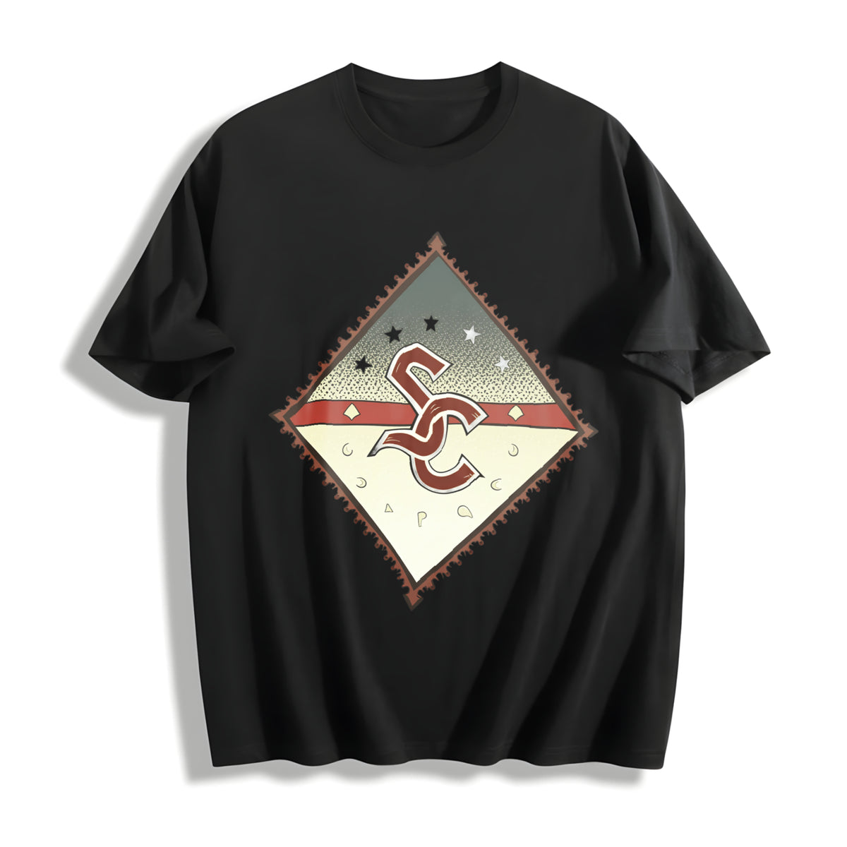Adam Sandler Retro Icon Cotton T-Shirt in Black
