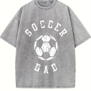 Soccer Dad Vintage Washed T-Shirt in Gray