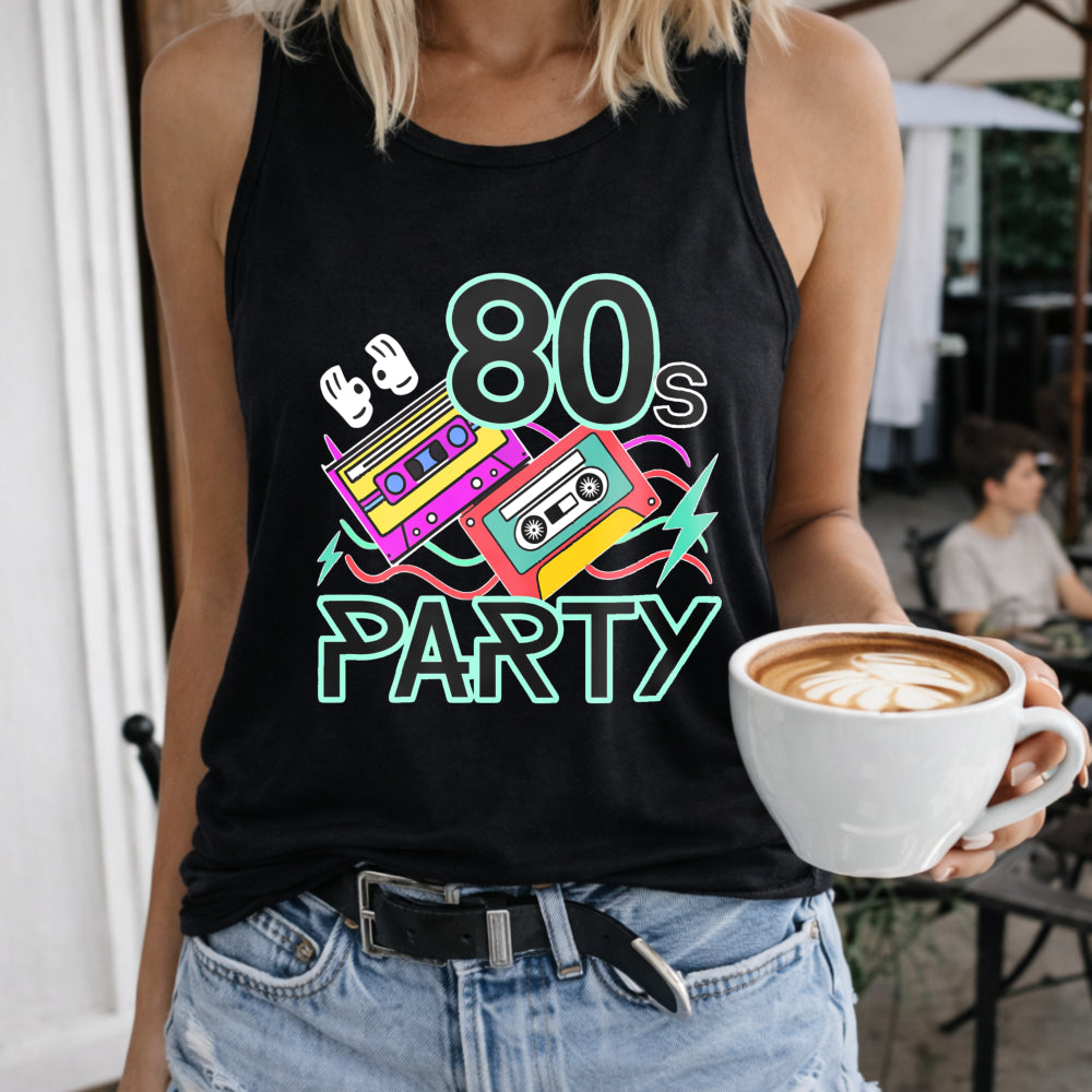 Fashionable with Thin Straps and That Expose the Shoulders Women's Color Cotton Tank Top in Black