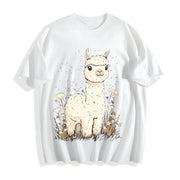 Camel Fashionable Cotton T-Shirt in White