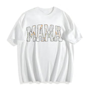 Hunting Mama Camo Western Cotton T-Shirt in White