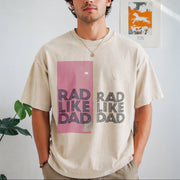 Dad and Daughter Matching Vintage Washed T-Shirt in Beige