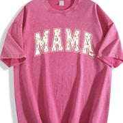 Floral Mama Strong Woman Vintage Washed T-Shirt in Red