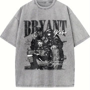 Hip Hop Gold Chains Money Vintage Washed T-Shirt in Gray