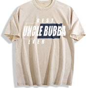 Best Uncle Bubber Ever Vintage Washed T-Shirt in Beige