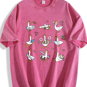 Silly Goose Architect Vintage Washed T-Shirt in Red