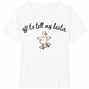 Best Friend Matching Cotton T-Shirt in White