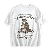 In the Interest of Full Transparency It Was Not Easy Peasy Cotton T-Shirt in White