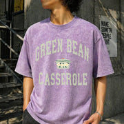 Green Bean Casserole Vintage Washed T-Shirt in Purple