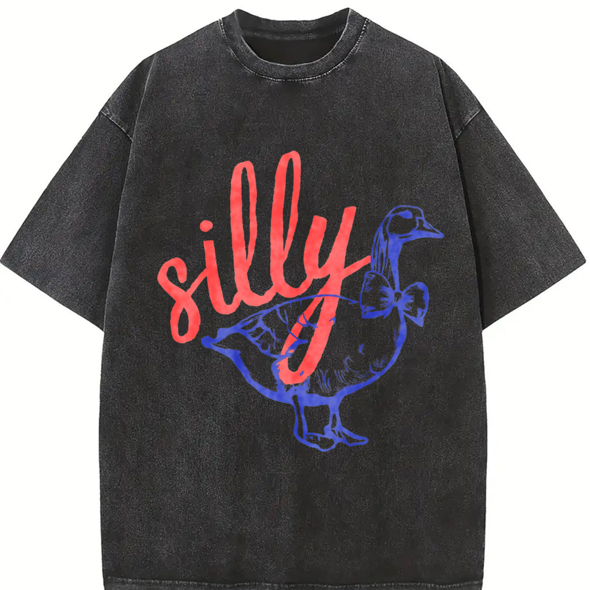 Retro Thick Vintage Washed T-Shirt in Black
