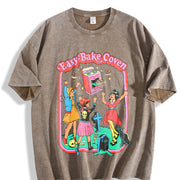 Easy Bake Coven Halloween Vintage Washed T-Shirt in Brown