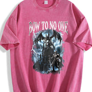 Bow to No One Medieval 90s Vintage Washed T-Shirt in Red